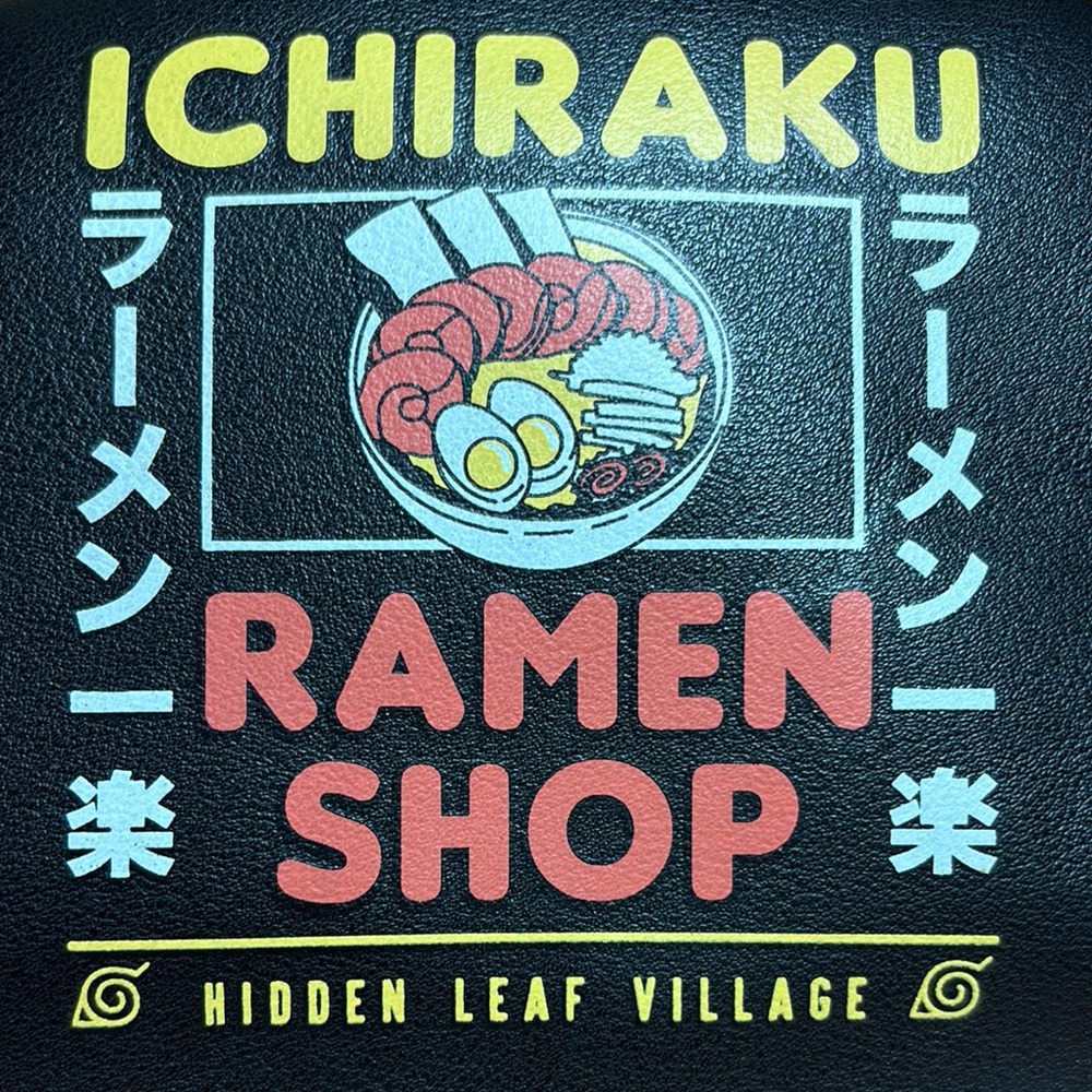 Naruto Shippuden Bioworld Ichiraku Ramen Shop Black Backpack 10.5”Hx8.6Lx5.5D